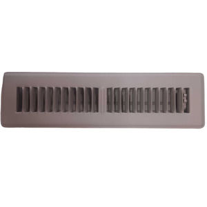 Everbilt Floor Air Register 2 in. x 12 in. 2-Way Steel, Powder Coated Brown